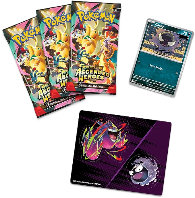 Pokémon TCG: Mega Evolution—Ascended Heroes Tech Sticker Collection—Gastly