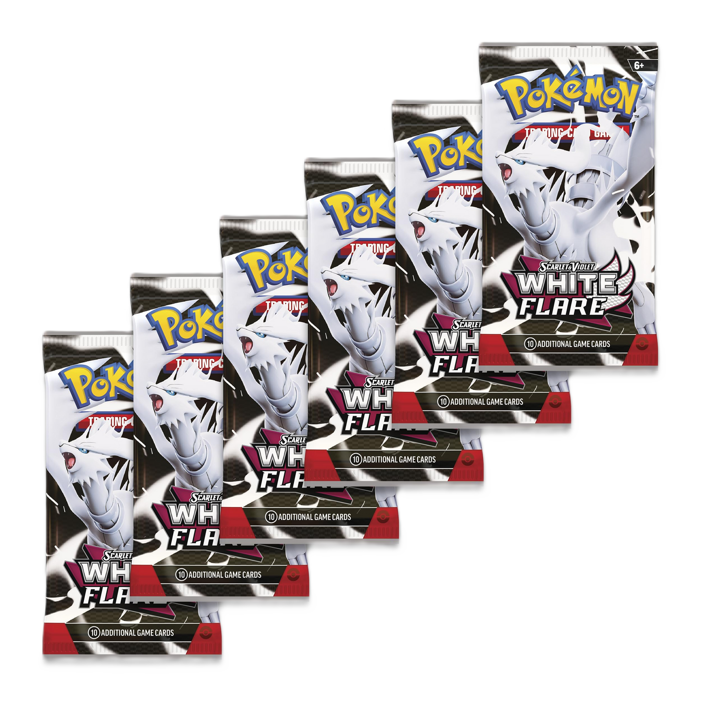 Pokémon TCG: Scarlet & Violet—White Flare Booster Bundle (6 Booster Packs)