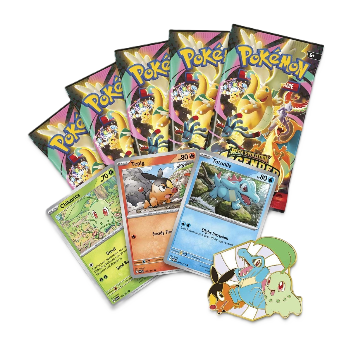 Pokémon TCG: Mega Evolution-Ascended Heroes First Partners Deluxe Pin Collection