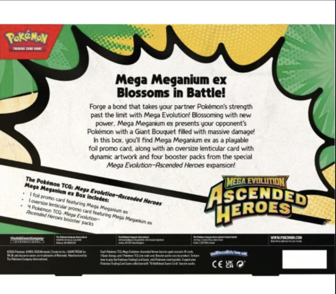Pokémon Mega Evolution - Ascended Heroes EX Box Mega (set of 3) (Preorder)