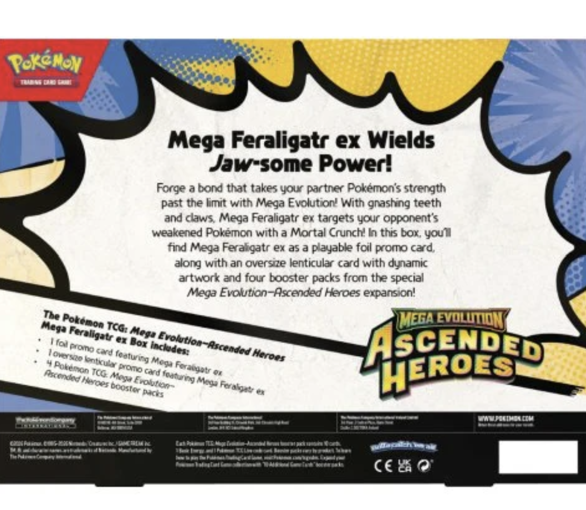 Pokémon Mega Evolution - Ascended Heroes EX Box Mega (set of 3) (Preorder)