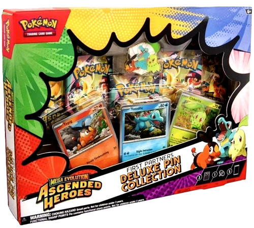Pokémon TCG: Mega Evolution-Ascended Heroes First Partners Deluxe Pin Collection