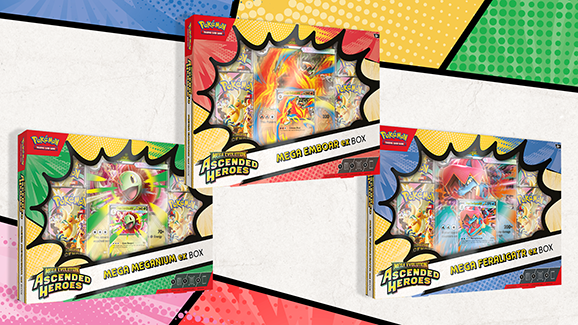 Pokémon Mega Evolution - Ascended Heroes EX Box Mega (set of 3) (Preorder)
